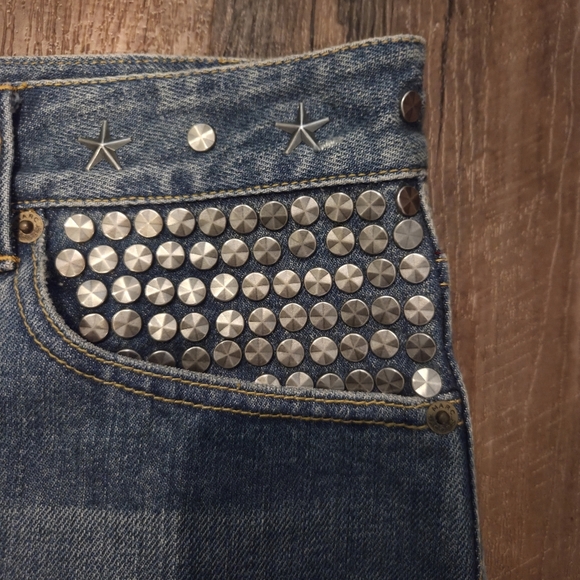 Marc Jacobs Embellished Playful Denim Mini Skirt Size 10 Y2K - Picture 4 of 13
